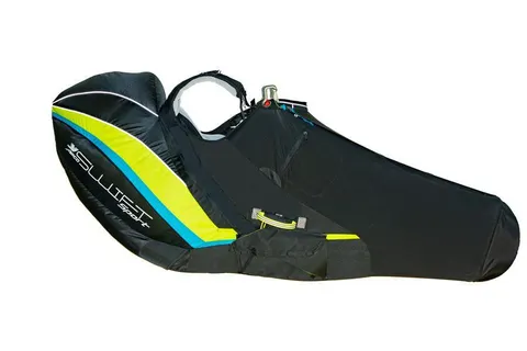 APCO Swift Sport Liegegurtzeug – Studioansicht von der Seite, Beinsack und Sitzfläche