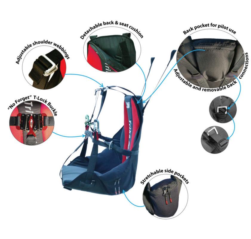 APCO Trike-Passagier-Gurtzeug – Bild 2 von 5