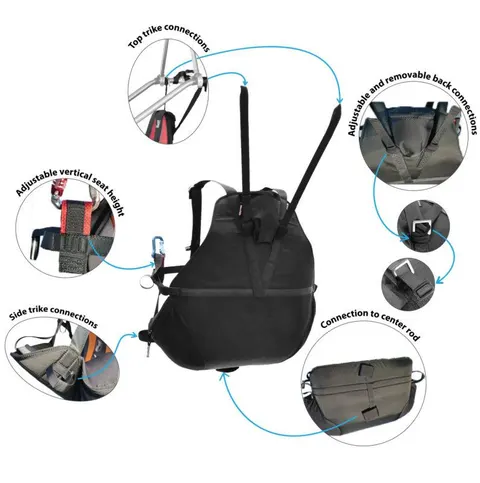 APCO Trike-Passagier-Gurtzeug – Bild 3 von 12