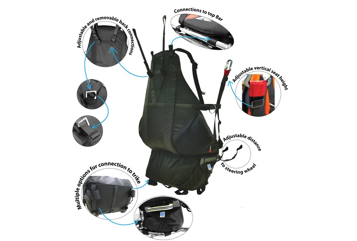 APCO Trike-Pilot-Gurtzeug – Bild 3 von 5