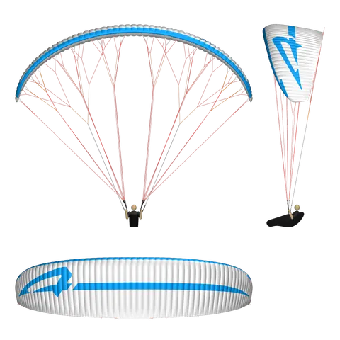 APCO Nestra Light — Front-, Ober- und Seitenansicht (Konstruktionszeichnung)