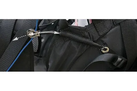 APCO Swift Sport Liegegurtzeug – Detail Beschleuniger-Umlenkrolle